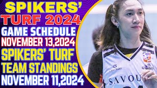 SPIKERS TURF 2024 LATEST TEAM STANDINGS NOVEMBER 112024VINCE MAGLINAO 21 POINTS 18 ATTACKS 3 DIGS [upl. by Alexandro174]