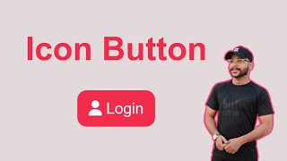 How To Add Icon in Button HTML CSS [upl. by Tnert]