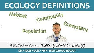 Ecology  Key Definitions  GCSE Biology 91 [upl. by Tsepmet967]