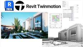 1 Revit 2024 Modern Villa ✅ ورشة ريفيت معماري [upl. by Orme]