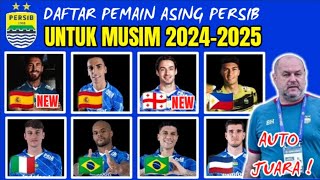 RESMI❗DAFTAR PEMAIN ASING PERSIB MUSIM 20242025  GIORGI GVELESIANI PERSIB  PERSIB HARI INI [upl. by Hirasuna780]