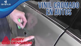 Instalación de vinil cromado en vehículo Tuneo en autos con vinilo [upl. by Tonnie]