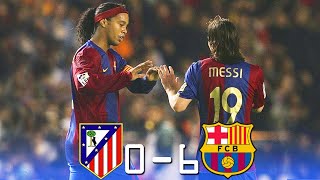 Atlético Madrid 0  6 Barcelona ● La Liga 2007  Extended Highlights amp Goals [upl. by Chak]