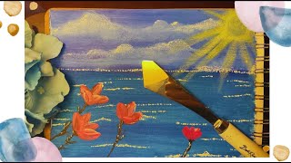 RELAX with Calming Paintinghow to drawartacrylicpainting for beginner [upl. by Rik]