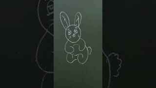 DIY Easy drawing of Rabbit 🐰Draw Art art shortsfeed shorts diy kids rabbit bunny [upl. by Aronael]