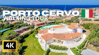 Porto Cervo Sardinia BACKYARD walking tour in 4k 2024 [upl. by Ayanat150]