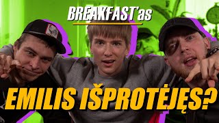 EMILIS JOKŪBAS IŠPROTĖJĘS „Breakfastas“ su Emiliu Jokūbu [upl. by Auhoj]