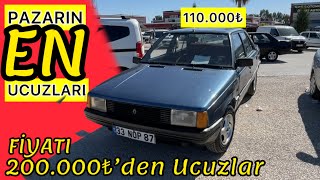 PAZARIN EN UCUZLARI ADANA OTO PAZARINDA 200000 TLden UCUZA SAHİBİNDEN SATILIK ARABALAR [upl. by Ahsikal]