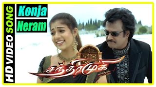 Chandramukhi Tamil Movie  Konjam Neram Video Song  Rajinikanth  Nayanthara  Asha Bhonsle [upl. by Ayikal]