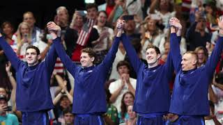 swimming 🏊 Team USA Wins Gold in Men’s 4x100M Freestyle Relay Final at paris2024 Olympics [upl. by Binetta386]