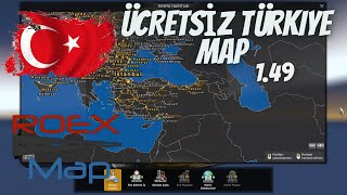 Ets 2 Roextended Free 149 ÜCRETSİZ TÜRKİYE HARİTASI ROEX MAP [upl. by Michale320]