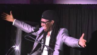 Nile Rodgers accepts the Westport Library BOOKED for the evening award [upl. by Prent37]