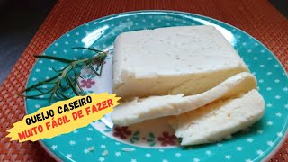 Como fazer queijo caseiro com leite de vaca muito fácil 😋😋 [upl. by Notnats]