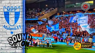 🔵⚪ MALMÖ FF FANS INSANE ATMOSPHERE IN ELEDA STADION • Malmö FF vs Vaernamo 31 [upl. by Doomham]