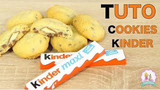 ♡• RECETTE COOKIES AU KINDER  FACILE ET RAPIDE •♡ [upl. by Seeto611]