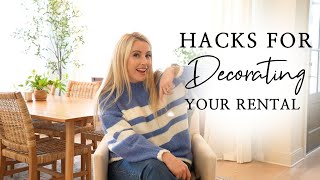 5 Tips to DECORATE Your Rental  Interior Design Hacks [upl. by Nowyt]