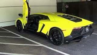 LAMBORGHINI AVENTADOR LP720 LAMBORGHINIS 50TH ANNIVERSARY EDITION START AP [upl. by Doelling952]