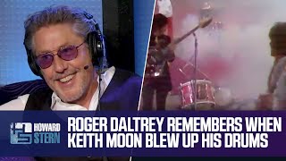 Roger Daltrey on the Time Keith Moon Blew Up His Drums on Live TV 2015 [upl. by Alihs196]