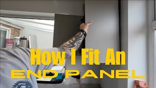 How I Fit A Wall End Panel To A Kitchen Cabinet [upl. by Barton]