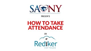 How to Take Attendance on Rediker [upl. by Chemush]