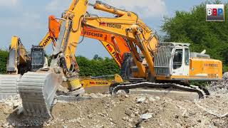 Liebherr R 964C Demolition Site  Abbruch Wüstenrot Kornwestheim Germany 2018 2 [upl. by Keary]