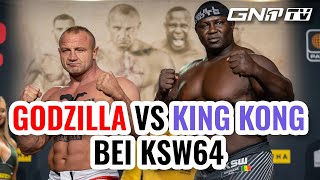 Kampf der Kolosse bei KSW64 Wer gewinnt zwischen Pudzianowski und Bombardier [upl. by Dulci]