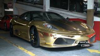 Gold Ferrari 430 Scuderia [upl. by Porcia]