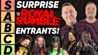 TIER LIST Surprise WWE Royal Rumble Entrants [upl. by Inatirb345]