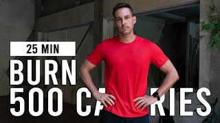 BURN 500 CALORIES with this 25 Minute Cardio HIIT Workout Intense No Equipment [upl. by Ahc]