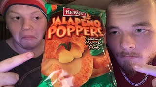 Reviewing Jalapeno poppers best cheese puffs [upl. by Enerak]