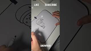 Lets Draw a Snowman A Creative Christmas Sketch [upl. by Ainoda]