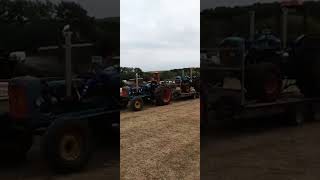 T 2 TRACTORS COMING INTO NETLEY MARSH STEAM RALLY SHOW [upl. by Calli]