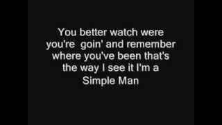 Simple Man lyrics [upl. by Enait173]