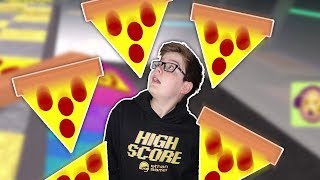 Its raining giant pizza in Roblox 🍕🍕 [upl. by Ayekam]