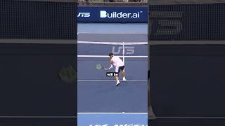 Look at this video to understand the motion when it comes to serve and volley 👀 tennistip tennis [upl. by Meirrak]