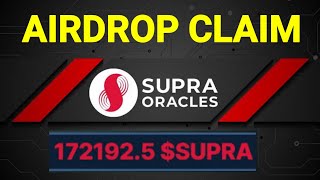 Supra Token Claim कैसे करें  How to claim Supra Token [upl. by Dorwin801]