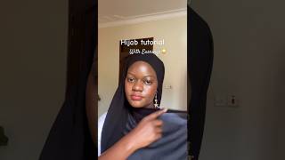 Hijab tutorial with Earrings for Events tutorial hijab shorts shortvideo hijabstyle [upl. by Htiek]