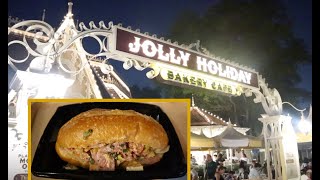 Mealtime at Disneyland Jolly Holiday Bakery Cafe Silenzio Bruno Sandwich [upl. by Nibbor]