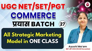 All Strategic Marketing Model in One Class  UGC NETSETPGT Commerce 2024 by Ayushi Mam [upl. by Izzy]