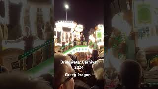 Bridgwater Carnival 2024  Green Dragon  Vagabonds CC [upl. by Swehttam]