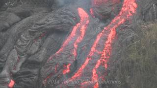 20141114 lava flow activity [upl. by Onihc]