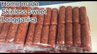 Home made Skinless Longganisa with Recipe❤️ Negosyo recipe [upl. by Sigismond]