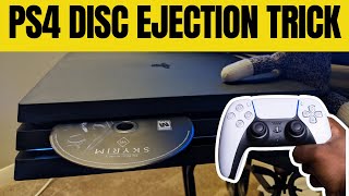 How to eject a stuck disc from a PS4 console without tighten the manual eject screw  Best Tutorial [upl. by Nywrad987]