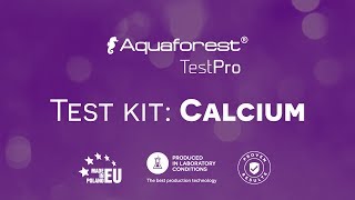 Aquaforest Calcium TestPro video tutorial [upl. by Levitt199]