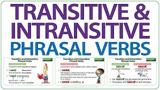 Transitive and Intransitive Phrasal Verbs in English  Learn Advanced English Grammar [upl. by Neffets]