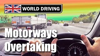 Overtaking on a motorway driving lesson  Motorway tips [upl. by Smaj]