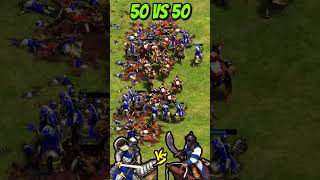 50 Elite Cataphracts vs 50 Elite Mamelukes AoE2 Shorts ageofempires gaming [upl. by Kaliope]