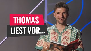 Thomas Müller liest am Vorlesetag aus seinem neuen Kinderbuch vor [upl. by Ahsercul]