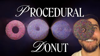 Tutorial How to create Procedural Donut in Blender [upl. by Nnaarat]