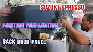 Auto Body RepairsampPainting PreparationSuzuki SpressoBack Door Panel Chong23 [upl. by Norword562]